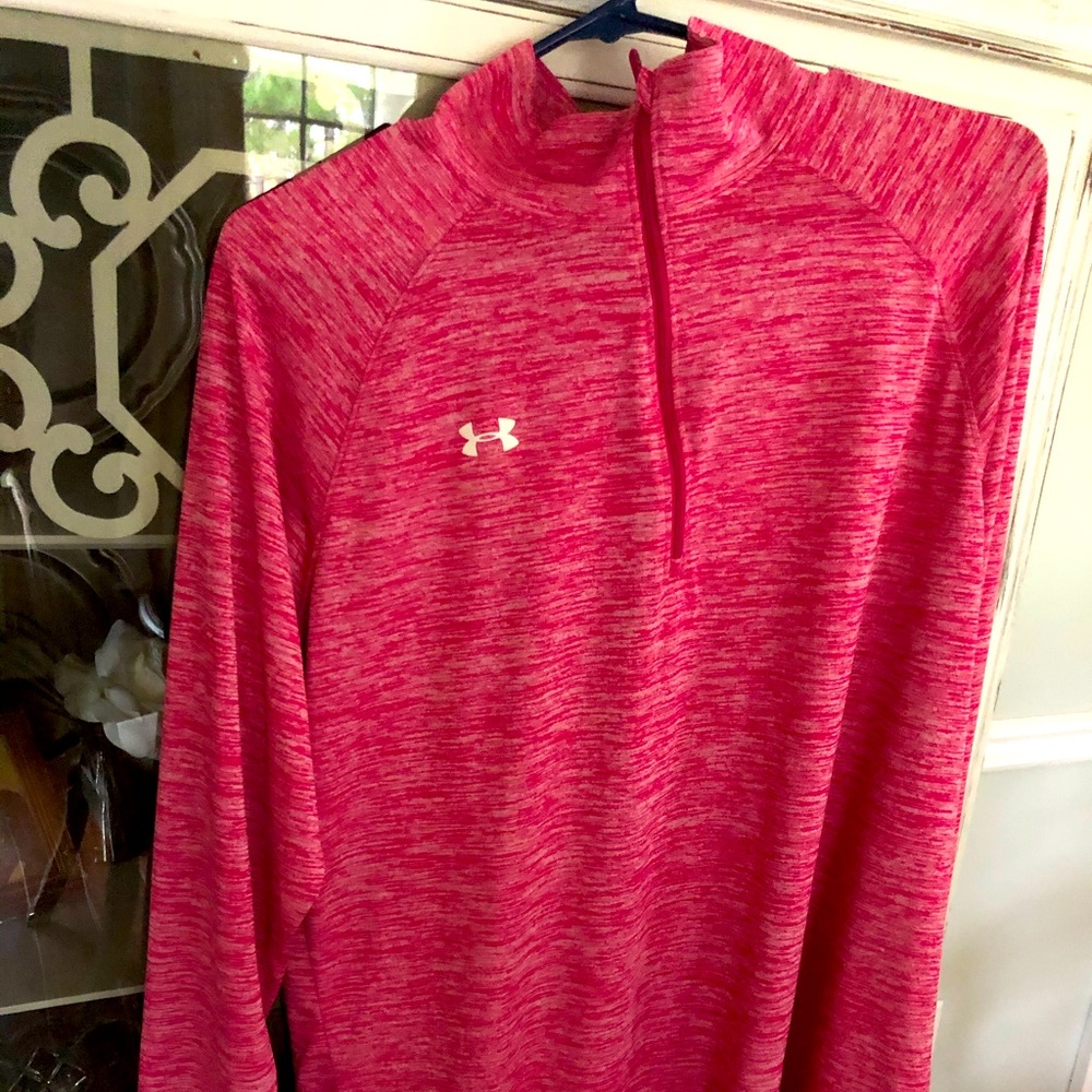 Ladies Under Armour 3/4 zip loose dri-fit